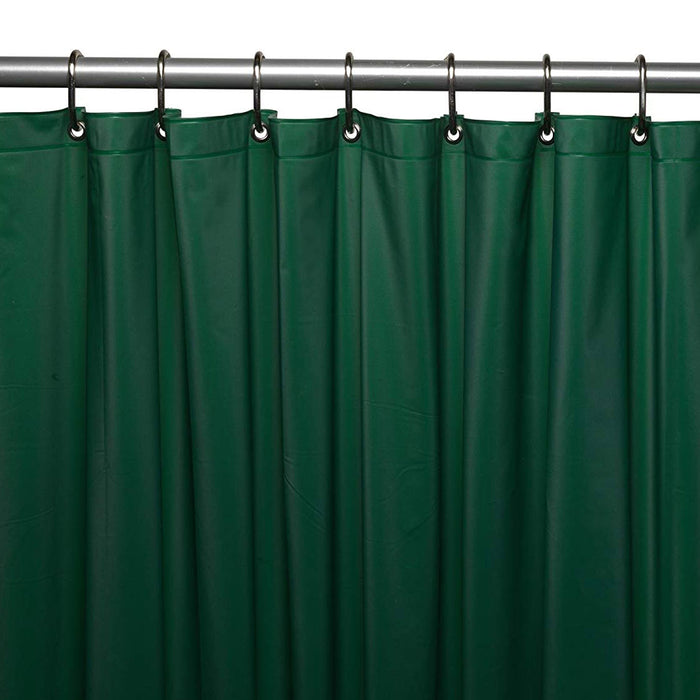 1 Magnetized Shower Curtain Liner Heavy Duty Waterproof Vinyl 70"X72" Hunt Green