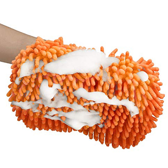 1 Pc Auto Car Sponge Washing Brush Microfiber Chenille Cleaner Clean Accessories