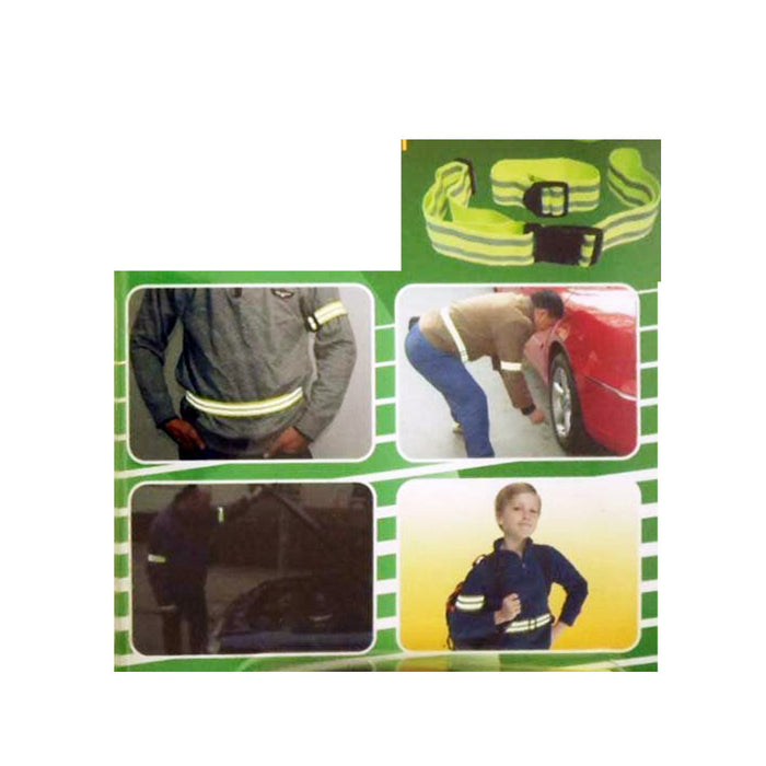 1 Reflective Arm Band Safety 1 Belt Running Bike Run Sport Walk Strap Visibility