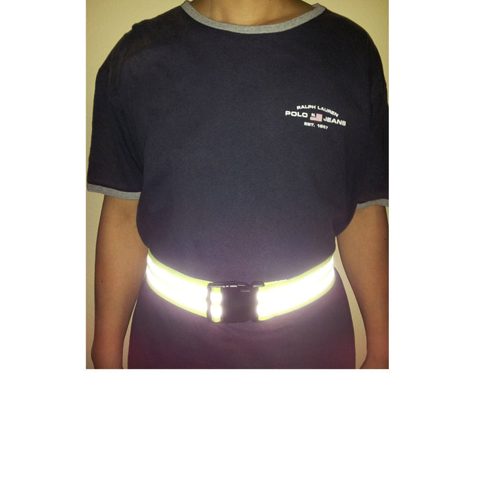 1 Reflective Arm Band Safety 1 Belt Running Bike Run Sport Walk Strap Visibility