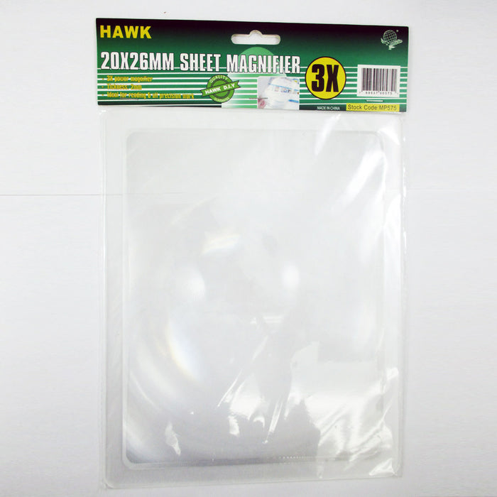 2 Pack Full Page Magnifying Sheet 3X Magnifier Lens Reading Books Glass Loupe