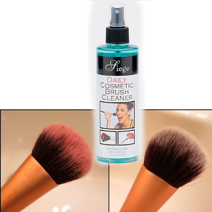 2 Cosmetic Brush Spray Cleaner Make Up Remover 8 Oz Liquid Cleanser Professional
