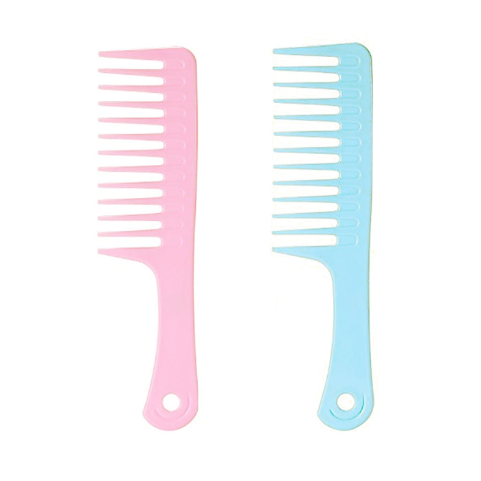 2 X Argan Oil Infused Shower Comb Hair Wide Tooth Dry Wet Gently Detangling