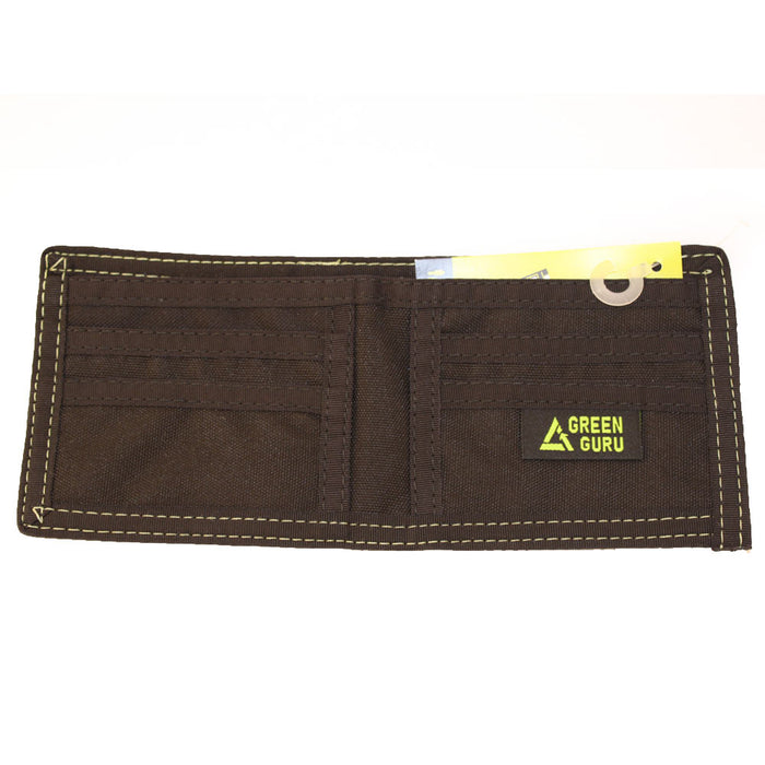 Green Guru Mens Bifold Wallet Card ID Holder Recycled Bicycle Tire Tubes Black
