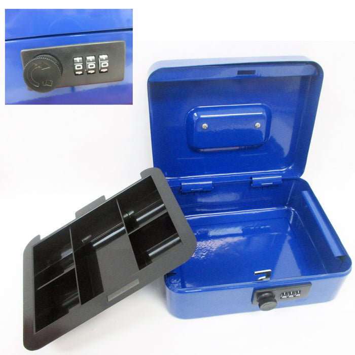 Metal Cash Box Security Safe Combination Lock Case Small Gun Jewelry Money Box