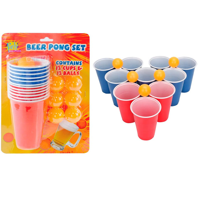 18PC Beer Pong Set Drinking Game Party Cups Balls Drinking Game Fun College Gift