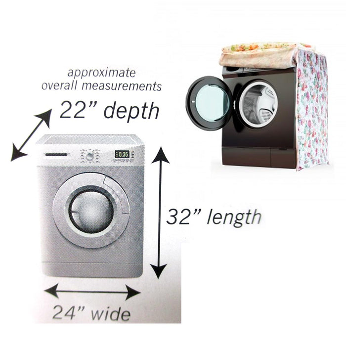 2 Waterproof Washing Machine Zippered Dust Cover Protection Durable Front Load