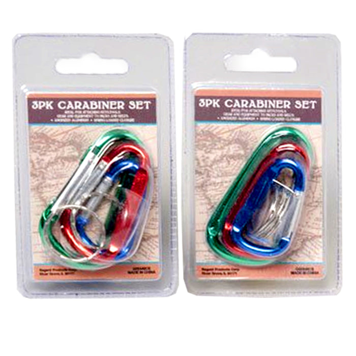 6 X Mini Aluminum Carabiner Camp Hiking Snap Hook Lock Clip On Attach Keychain
