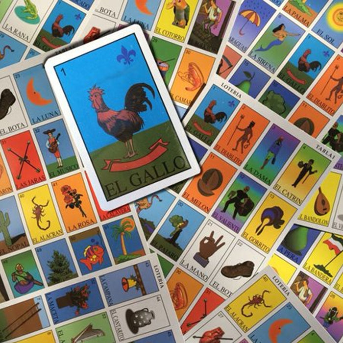 Jumbo Game Mexican Bingo Spanish Lottery 10 Boards 54 Playing Cards Gift