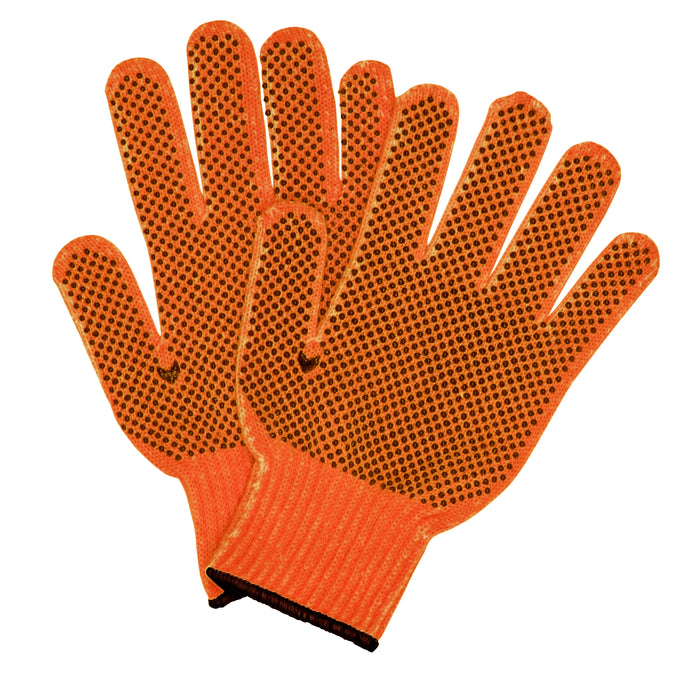 4 Pairs Safety Protection Work Gloves Black Dotted Grip Gardening Construction
