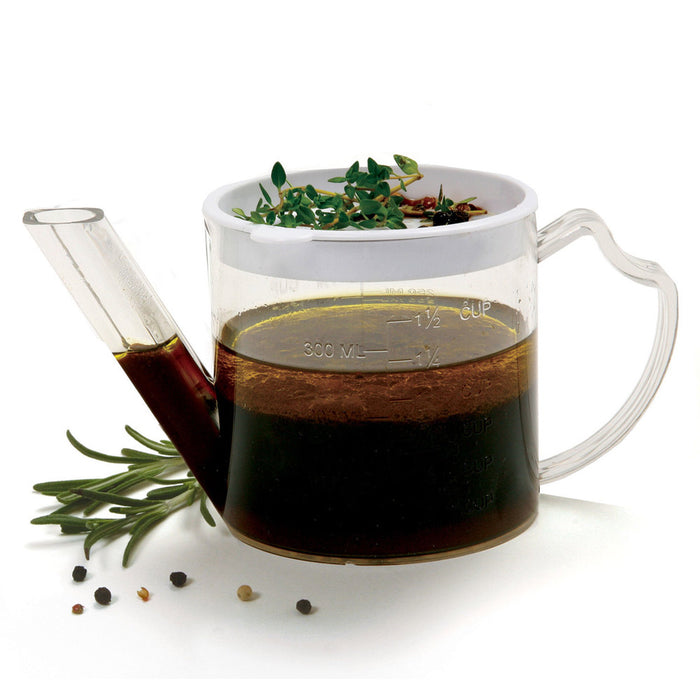 Gravy Separator 1 3/4 Cup Measurer Fat Juice Stock Strainer Dripless Spill Spout