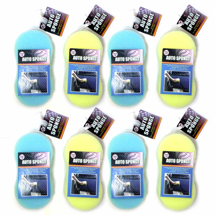 8 Auto Sponge Cleaner Pad Scrub Washing Polish Boat Car Multi Purpose Clean Home
