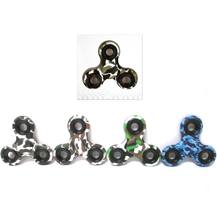 1 Camo Fidget Spinner Hand Stress Reducer Color Camouflage Finger Game Desk Toy