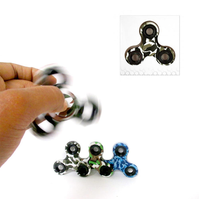 1 Camo Fidget Spinner Hand Stress Reducer Color Camouflage Finger Game Desk Toy