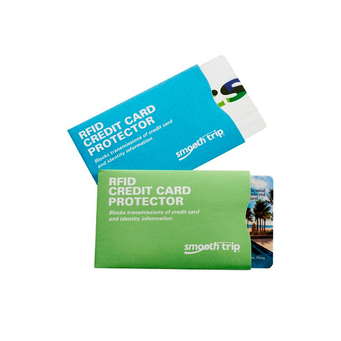 2 Pc Credit Card Protectors RFID Blocking Case Cover Wallet Safety Sleeve Shield