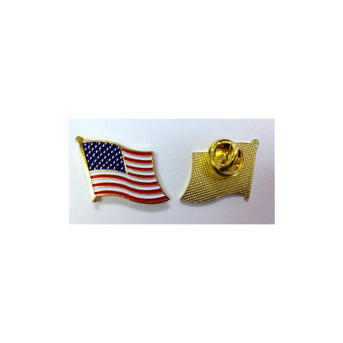 10 American Flag USA Lapel Pin Tie Tack United States Patriotic Badge Brooch New