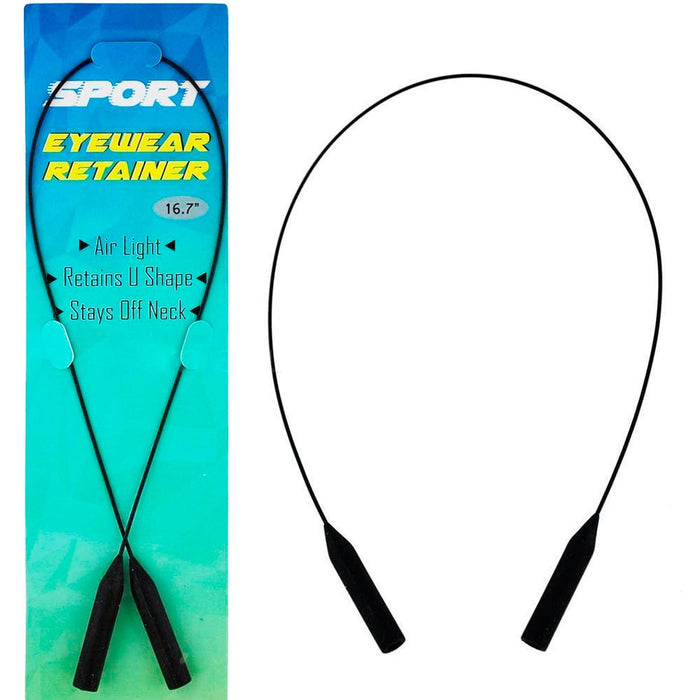 1 Eyewear Retainer Sunglasses Black Lanyard Silicone Neck Strap Glasses 16.7"