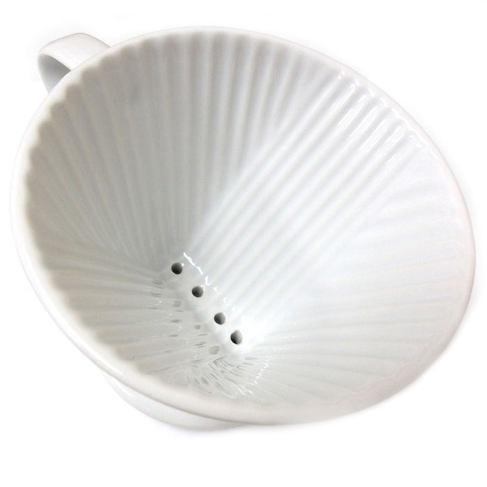 Coffee Maker Porcelain Filter Cone 2 Cup Pour Over Brewer Brew Loose Leaf Tea