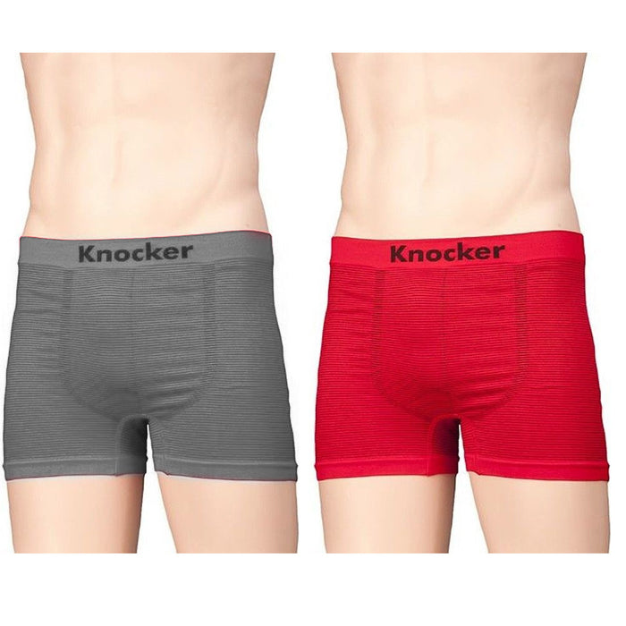 3Pc Men Boxers Briefs Underwear Microfiber Seamless Compression Knocker One Size