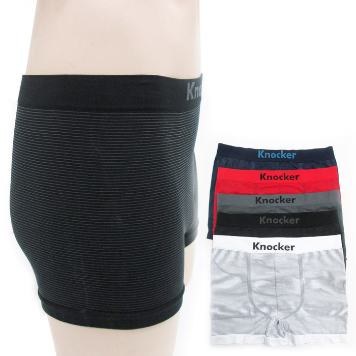 12 Pk Mens Seamless Boxers Briefs Underwear Athletic Underpant Knocker One Size