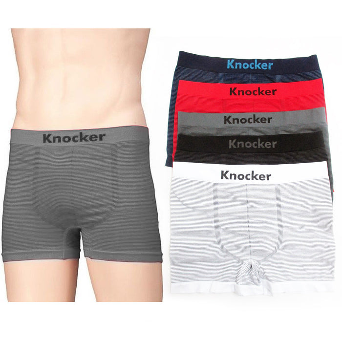 3Pc Men Boxers Briefs Underwear Microfiber Seamless Compression Knocker One Size