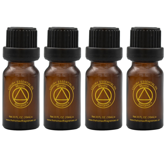 4 X Natural Bergamot Essential Oil 100% Pure 10mL Therapeutic Perfume Cologne