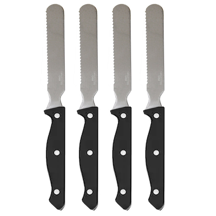 4 Pc Sandwich Butter Spreader Knife Cheese Slicer Serrated Stainless Steel Blade