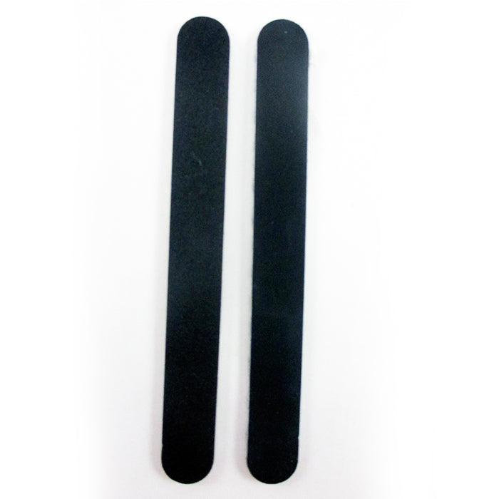 2 Pc Double Sided Animal Print Nail File & Fur Buffer Zebra Leopard Emery Board