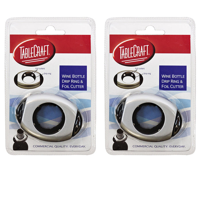 2pc Wine Bottle Collar Drip Ring Cap Drop Proof Foil Cutter Home Bar Accessories