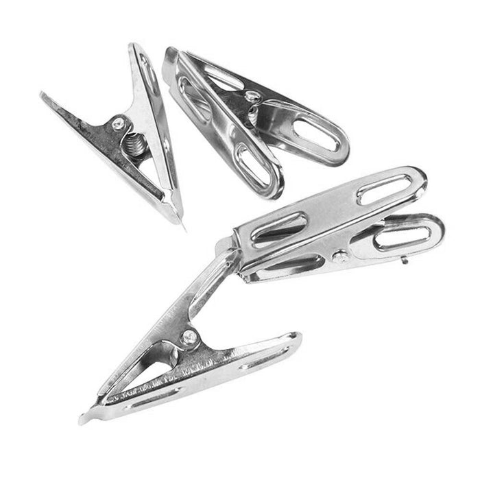 28 Pc Heavy Duty Metal Clothespins Laundry Clips Bag Clothes Pins Hangs Clothing