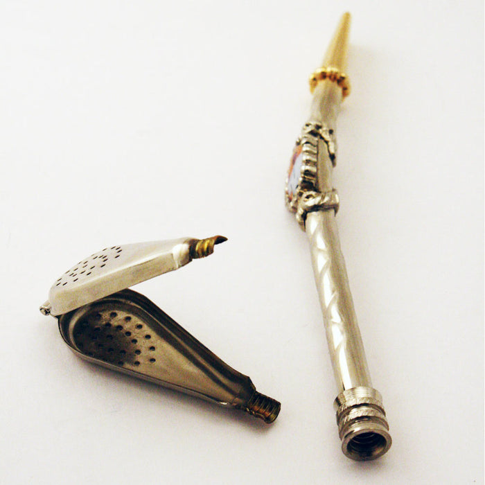 Pope Francis Stainless Steel Filtered Straw Bombilla Yerba Mate Tea Gourd Drink