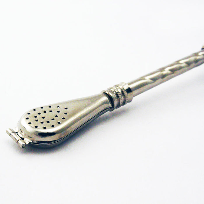 Pope Francis Stainless Steel Filtered Straw Bombilla Yerba Mate Tea Gourd Drink