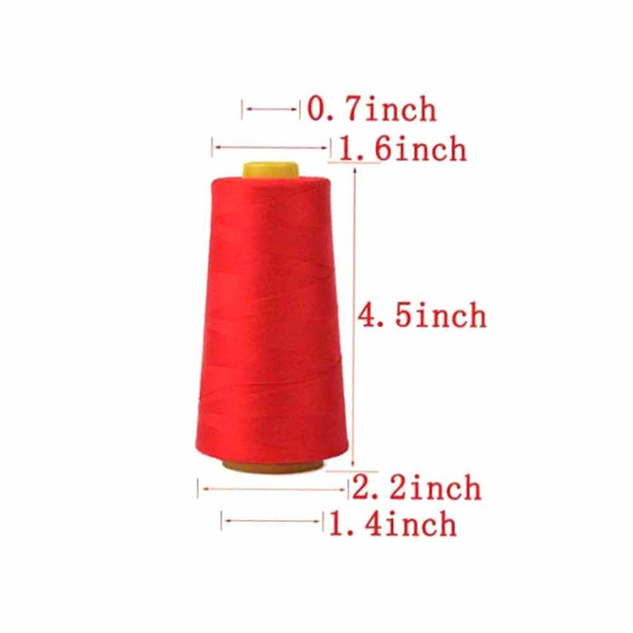 8 Big Spools Sewing Thread Polyester Assorted Colors 3000 Yards Each Spool New
