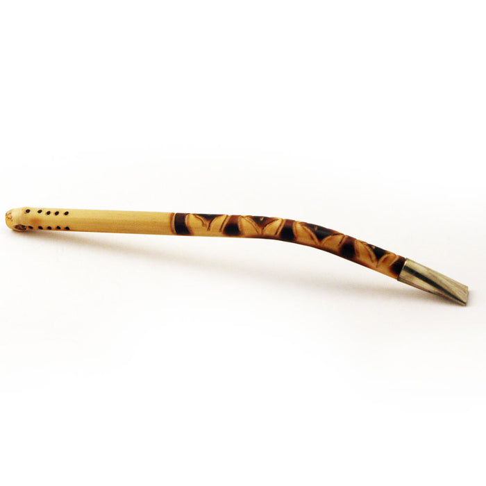 Bamboo Cane Yerba Mate Tea Bombilla Gourd Drinking Straw Alpaca Argentina M30