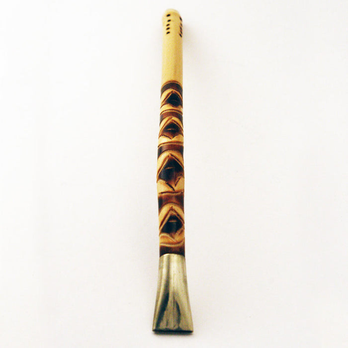 Bamboo Cane Yerba Mate Tea Bombilla Gourd Drinking Straw Alpaca Argentina M30