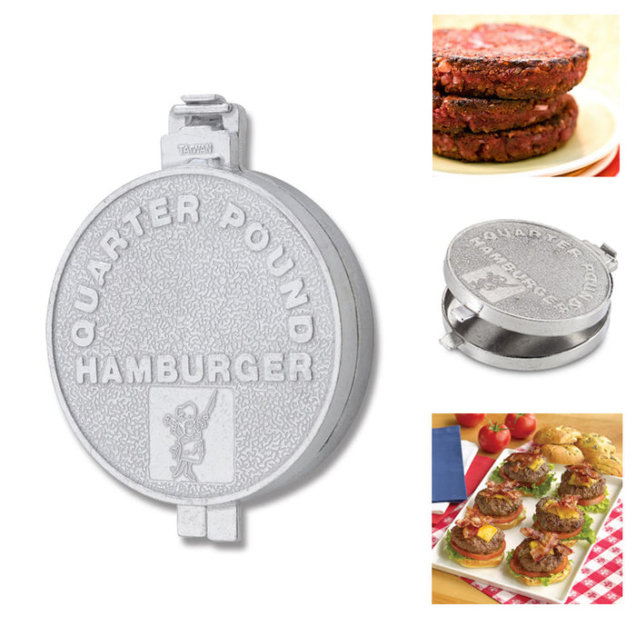 Hamburger Patty Mold Burger Maker Press Quarter Pound Uniform Round Patties Mold