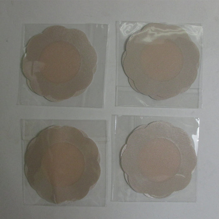 5 Pairs 3" Breast Petals Pasties Self Adhesive Flower Shaped Fabric Nipple Cover