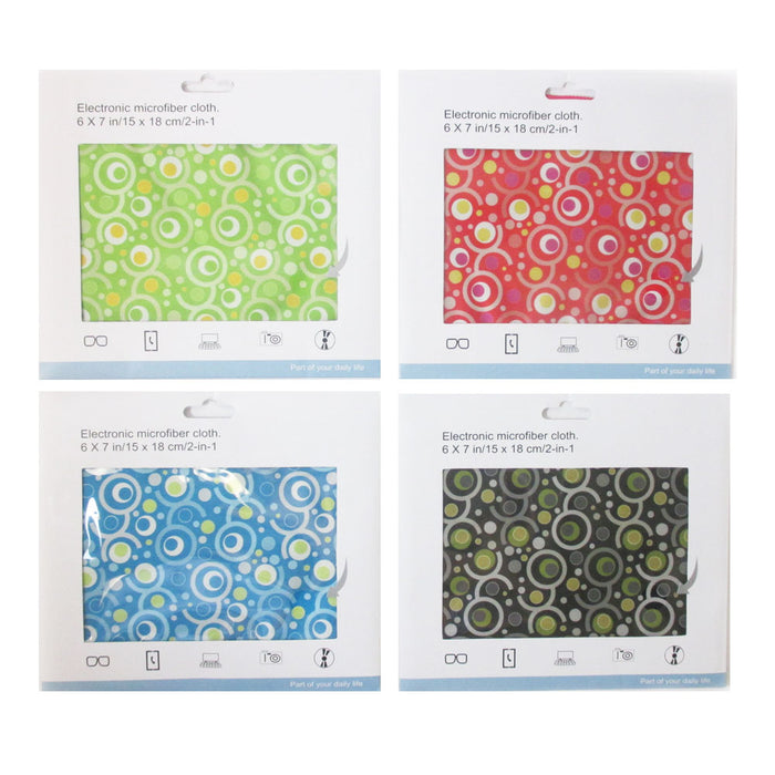 4 Microfiber Cloths Lens Glasses Camera Lens TV Cellphone Cleaning Cloth Glass