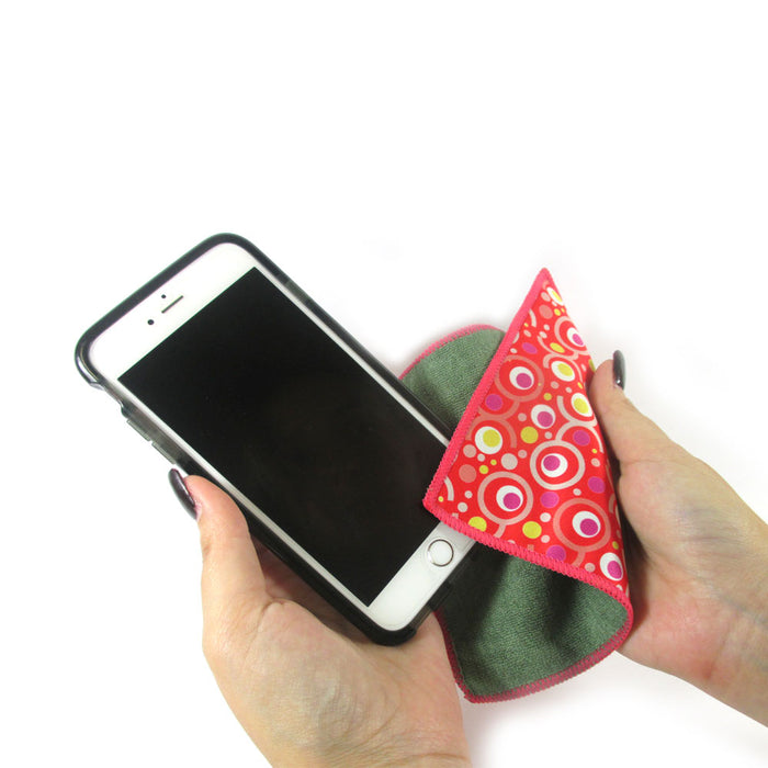 2 Microfiber Cleaning Cloths Lens Glasses TV Screen Camera Cellphone LCD Glass