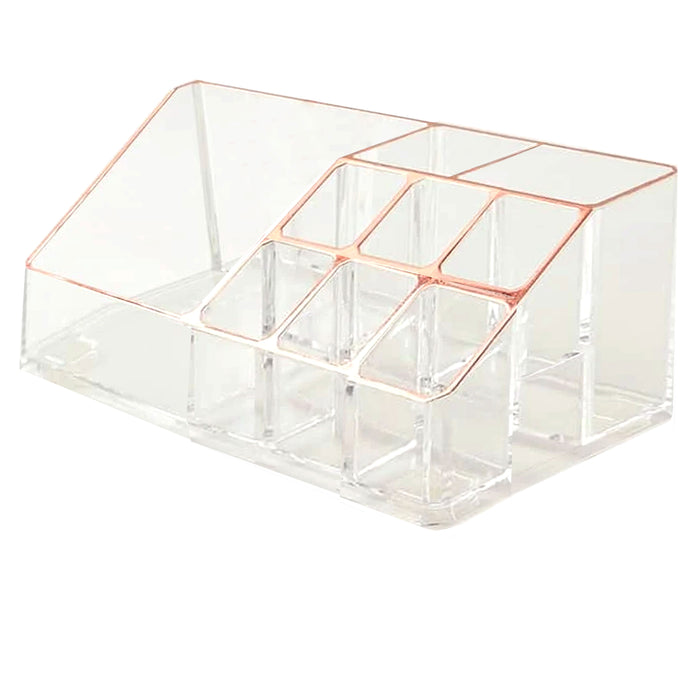 1 Pc Acrylic Lipstick Organizer Stand 9 Slots Cosmetic Display Makeup Case Clear