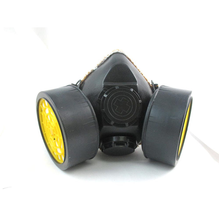 Lot Of 3 Dual Cartridge Respirator Mask Safety Dust Paint Filter Face Air Gass