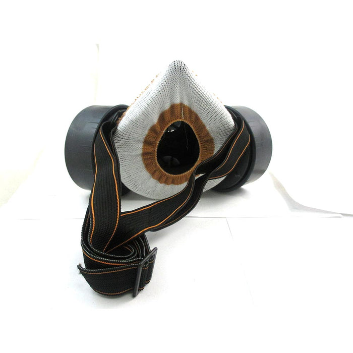 Lot Of 3 Dual Cartridge Respirator Mask Safety Dust Paint Filter Face Air Gass