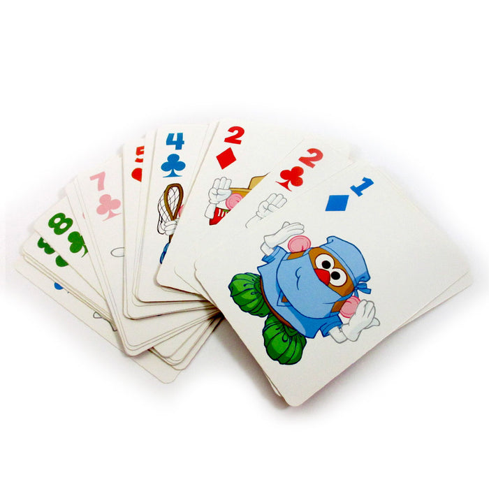 4Pk Playskool Kids Playing Cards Game Learn Fun Go Fish Match Crazy Eight Play