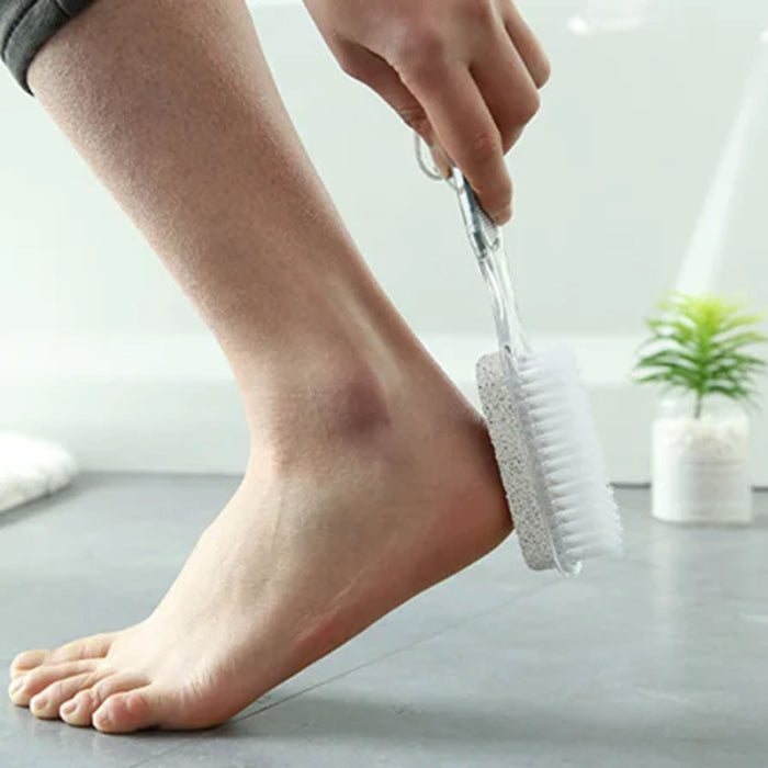 4 Pc Pedicure Brush Callus Remover Pumice Stone Foot File Scraper Scrubber