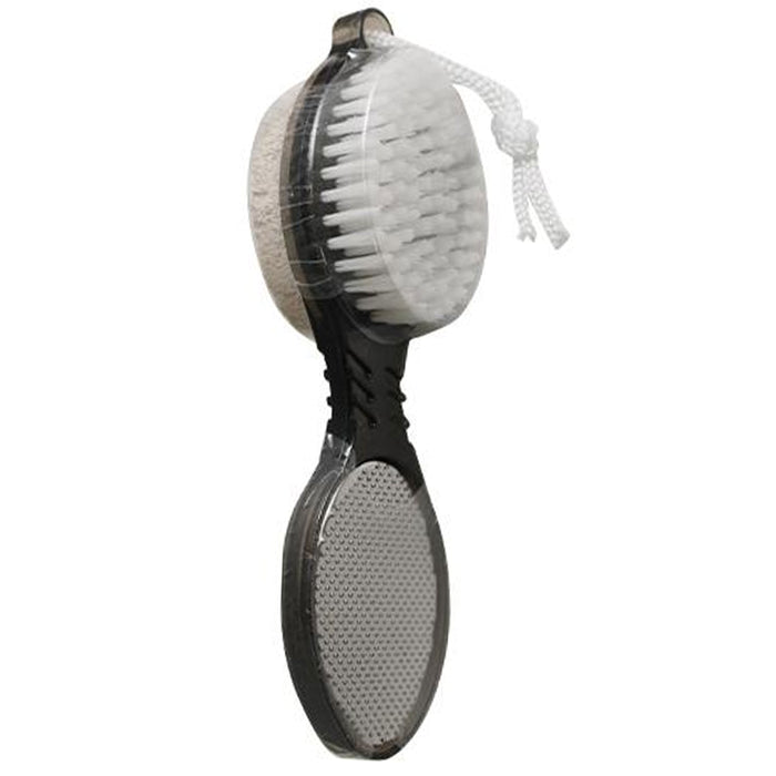 2 Pc Pedicure Pumice Brush 4 In 1 Foot Paddle Care Stone Callus Scrubber Remover