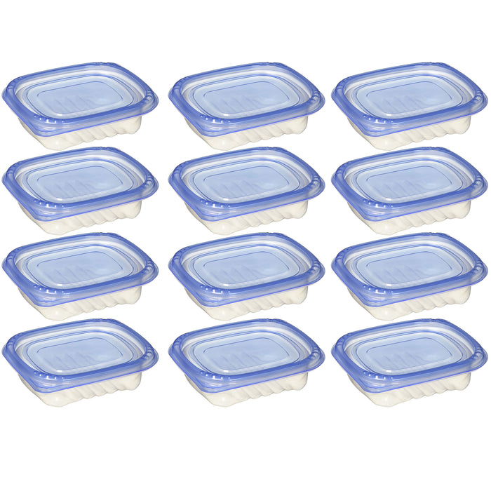 12 Pc Reusable Food Container Meal Prep Storage BPA Free Freezer Microwave Safe