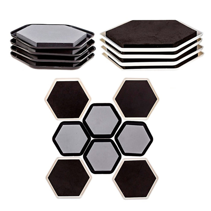 8pc Magic Moving Sliders Furniture Pad Protectors Sliders Floor Wood Carpet Move