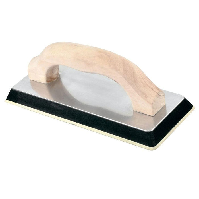 1 Gum Rubber Float Tile Sponge Wood Handle Grout Grouting Squeegee Plasterer 12"