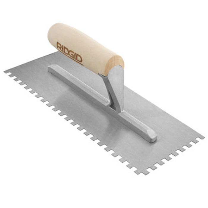 1 Tilers Floor 6.35mm Square Notch Tile Adhesive Wood Stainless Steel Trowel 11"