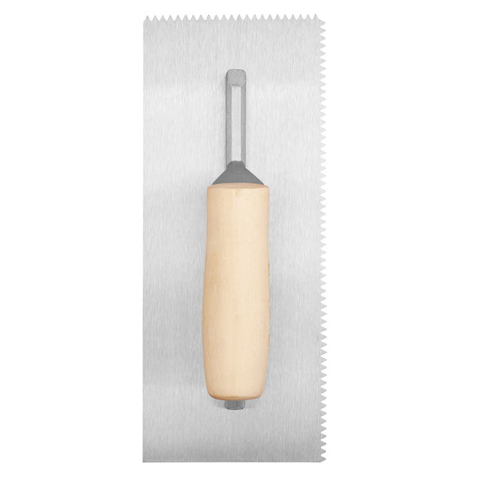 2 X Steel Trowel V-Notch 4.8mm Spreader Floor Adhesive Serrated Wood Plaster 11"